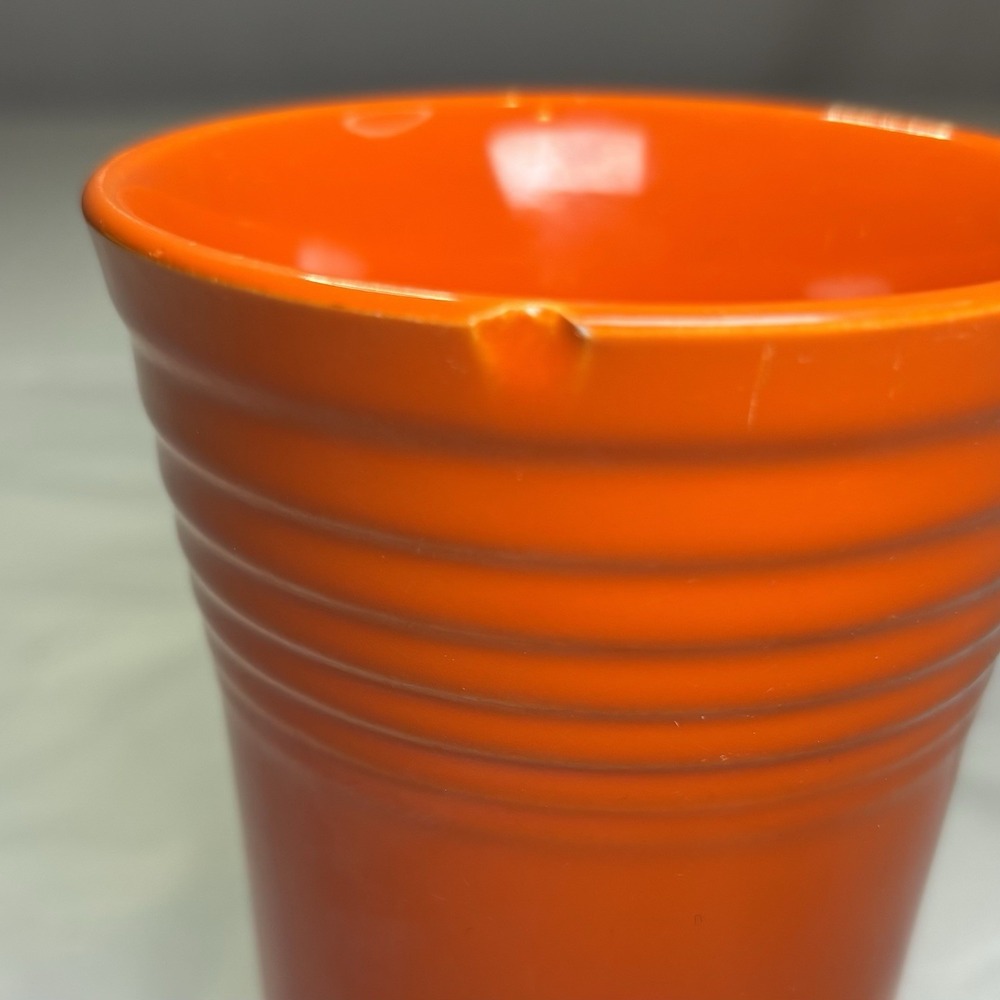 Vintage Homer Laughlin Fiesta 4 1/2" Original Red Water‎ Tumbler Fiestaware - Picture 3 of 4